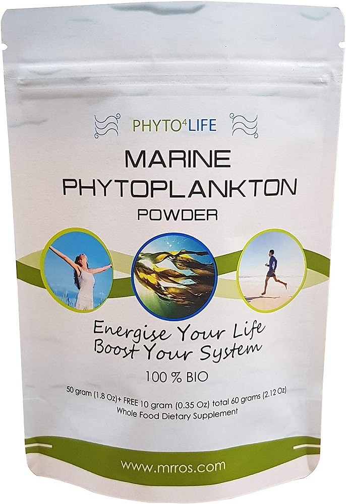 Marine Phytoplankton Superfood Powder 60 Grams (2.2 Oz)- Epa, Antioxidants