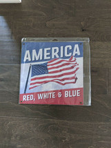 12" American Flag Red White & Blue 3d Cutout Retro Usa Steel Plate Display Sign - $48.51