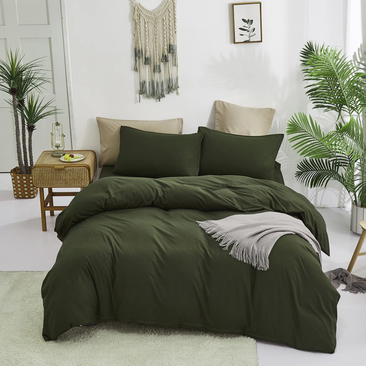 Army Green Comforter Set Full Dark Green Bedding Set Olive Green