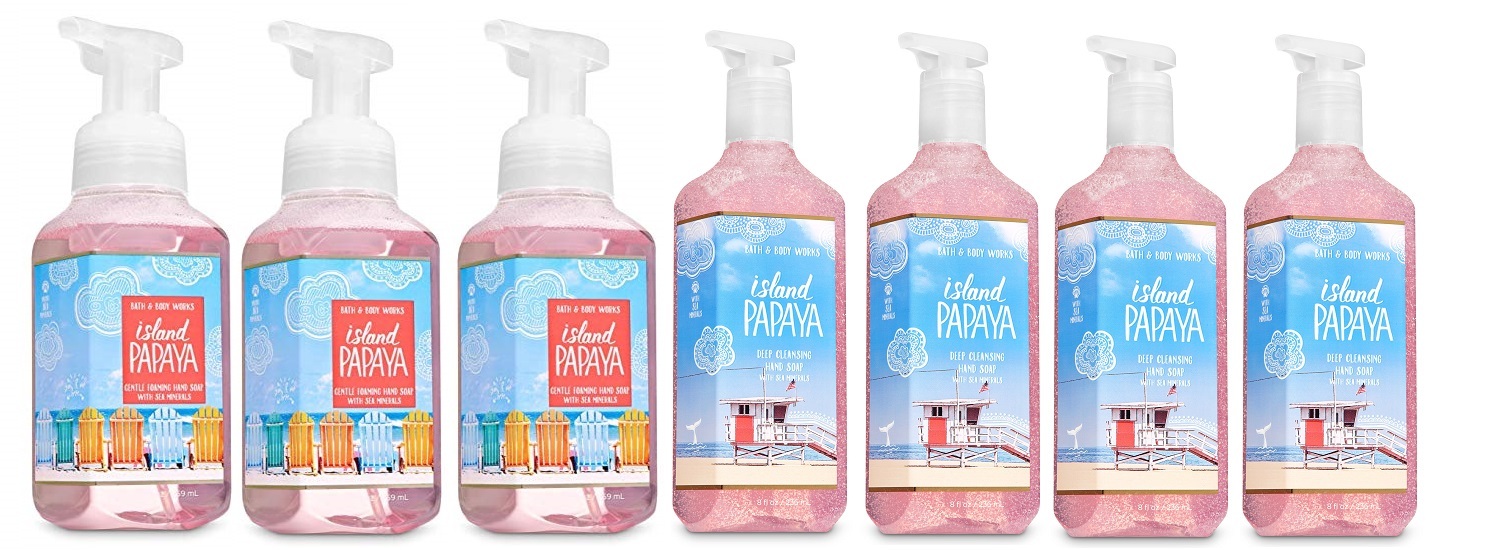 Bath & Body Works Island Papaya Deep Cleansing & Gentle Foaming Hand
