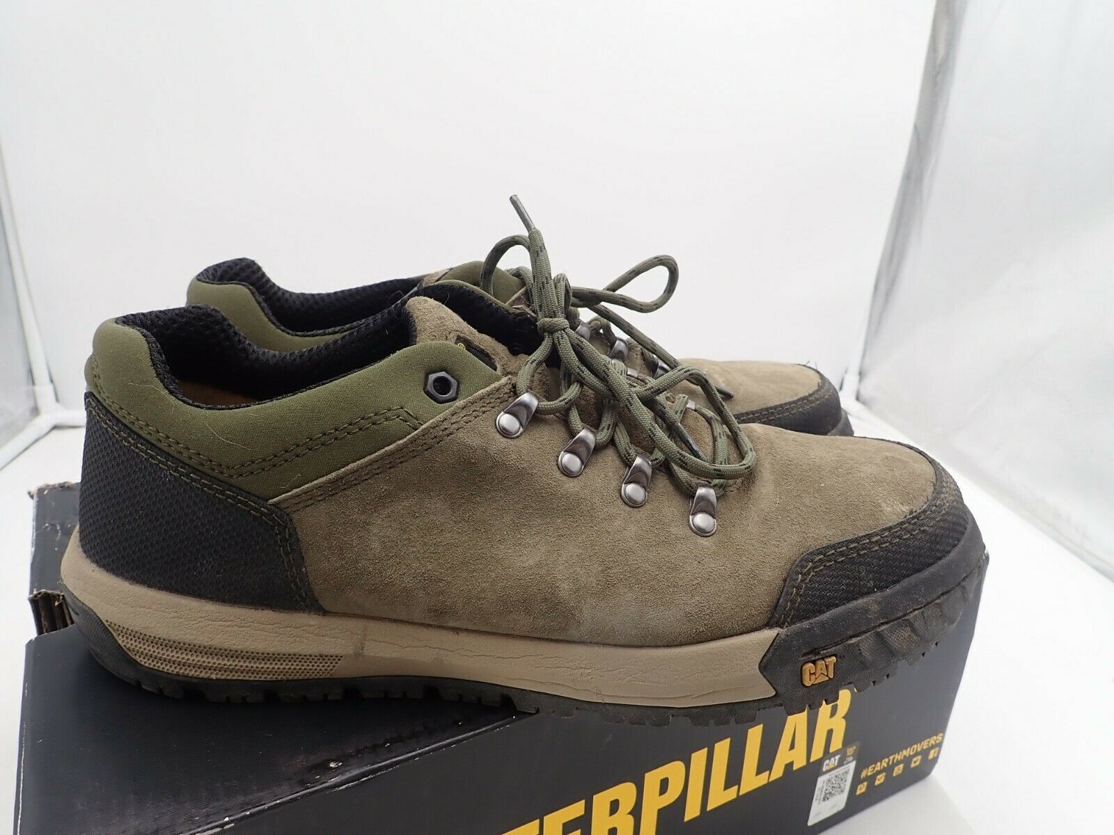 Caterpillar Men's Converge Steel Toe Industrial Shoe, Olive 10 W - Boots