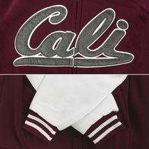 Men's Athletic California Graphic Sherpa Fleece Lined Cali Zip Up Hoodie Jacket image 9
