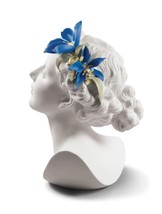 Lladro 01009252 Daisy with Flowers Woman Bust New - $535.00
