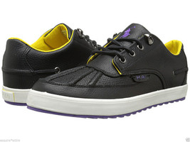 Polo Ralph Lauren RAMIRO Men Size 8.5 Black Duck Shoes New in Box  - $87.25
