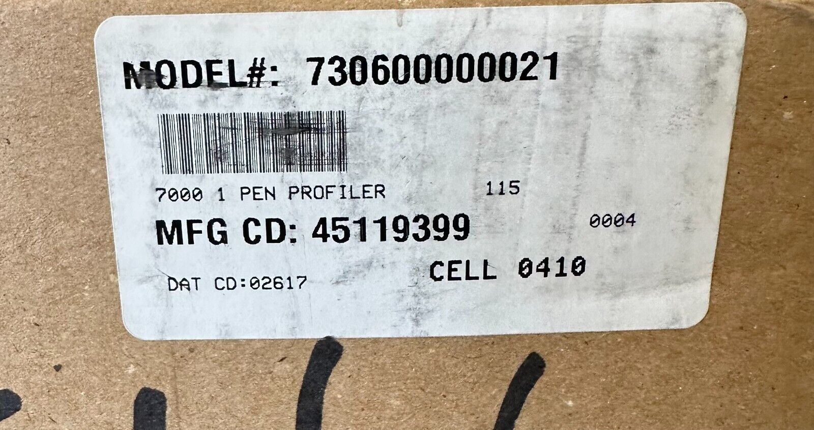 NEW PARTLOW 730600000021 MRC 7000 CHART RECORDER 115VAC 50/60Hz 1PEN W/ MANUAL Recorders