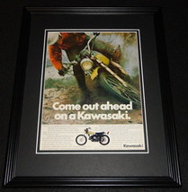 1972 Kawasaki 350 Enduro Framed 11x14 ORIGINAL Advertisement