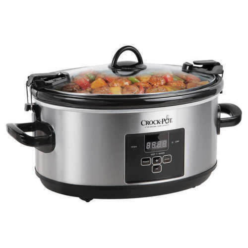 CrockPot 7Quart Programmable Cook & Carry Extra Large Slow Cooker Digital Timer Cookers