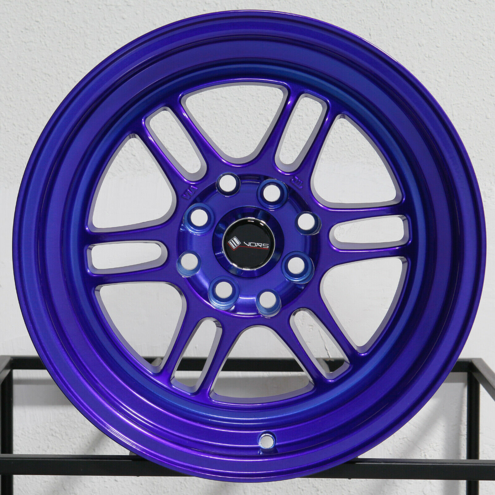 15x8 Vors Tr6 4x100 4x114.3 20 Candy Purple Blue Wheels Rims Set(4 