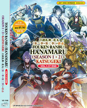 Touken Ranbu:Hanamaru Sea 1-2 + Katsugeki Vol.1-37End ANIME DVD ENGLISH DUB USA