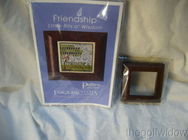 Erica Michaels Frendship Pattern Chart and Silver Needle Frame  image 1