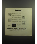 1951 BEA British European Airways Ad - By far the easist and most comfor... - $14.99