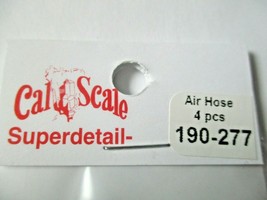 Cal Cal Scale # 190-277 Air Hose Brass 4 pieces HO Scale image 2