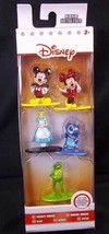 Jada Nano metalfigs 5 pack DISNEY Mickey & Minnie Mouse Kermit Stitch Alice NEW - $7.66