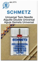Schmetz Universal Twin Machine Needles-Size 4.0/100 1/Pkg - $18.24