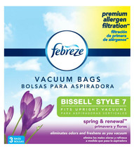 Febreze BISSELL STYLE 7 Vacuum Bags, 3 Pack Spring &amp; Renewal Scent - $14.95