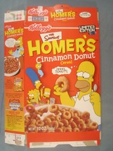 2001 Mt Cereal Box Kellogg's The Simpsons Homer's Cinnamon Donut [Y155B4j] - $17.28