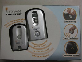 Luggage Locator Beeps and Flash Silver Suitcase Travel - £8.09 GBP