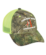 Cap Hat Caps Camo Neon Yellow Hunter Hunter Hound Dog Coon Hunt With Eng... - $12.99