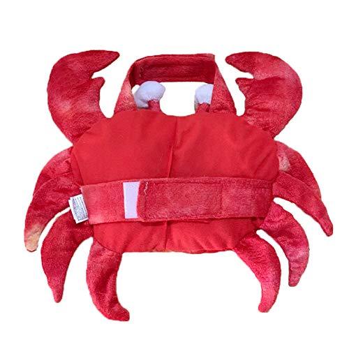 Delifur Dog Crab Costume Cute Pet Holiday Halloween Cosplay Clothes Two