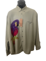NWT PUCHO IGLESIAS XL/5 Vintage Artist designed men&#39;s rare shirt parrots... - $388.00