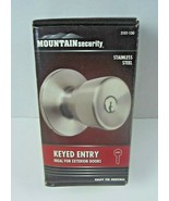 Replacement Mountain Security Keyed Entry Door Knob  Stainless Steel - $14.01
