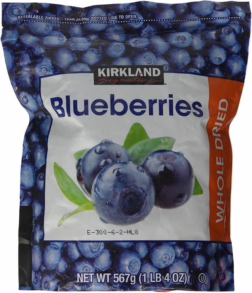 Kirkland Signature whole Dried Blueberries, 1 LB 4 Oz