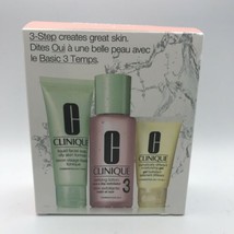 Clinique 3-Step Skin Care System Type 3 Combination Oily to Oily Skin 3p... - $29.62