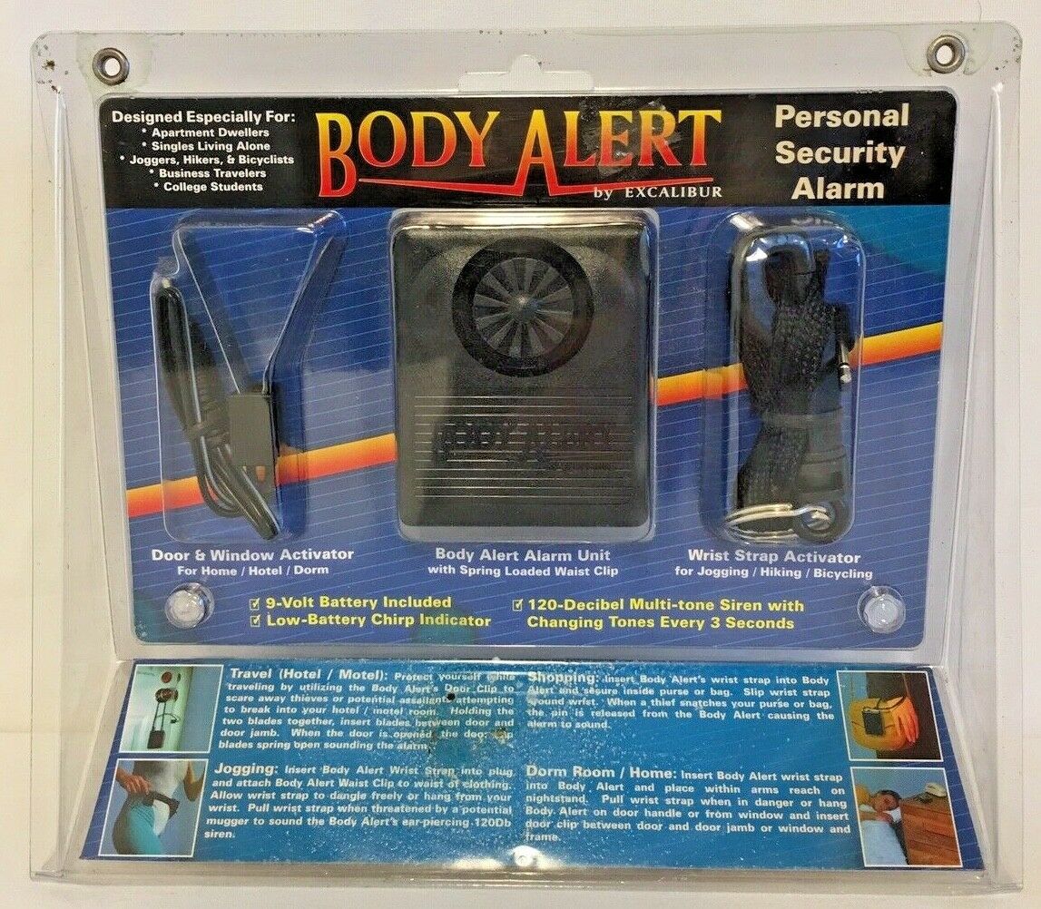 Body Alert Personal Security Alarm By Excalibur NEW Unopened Original