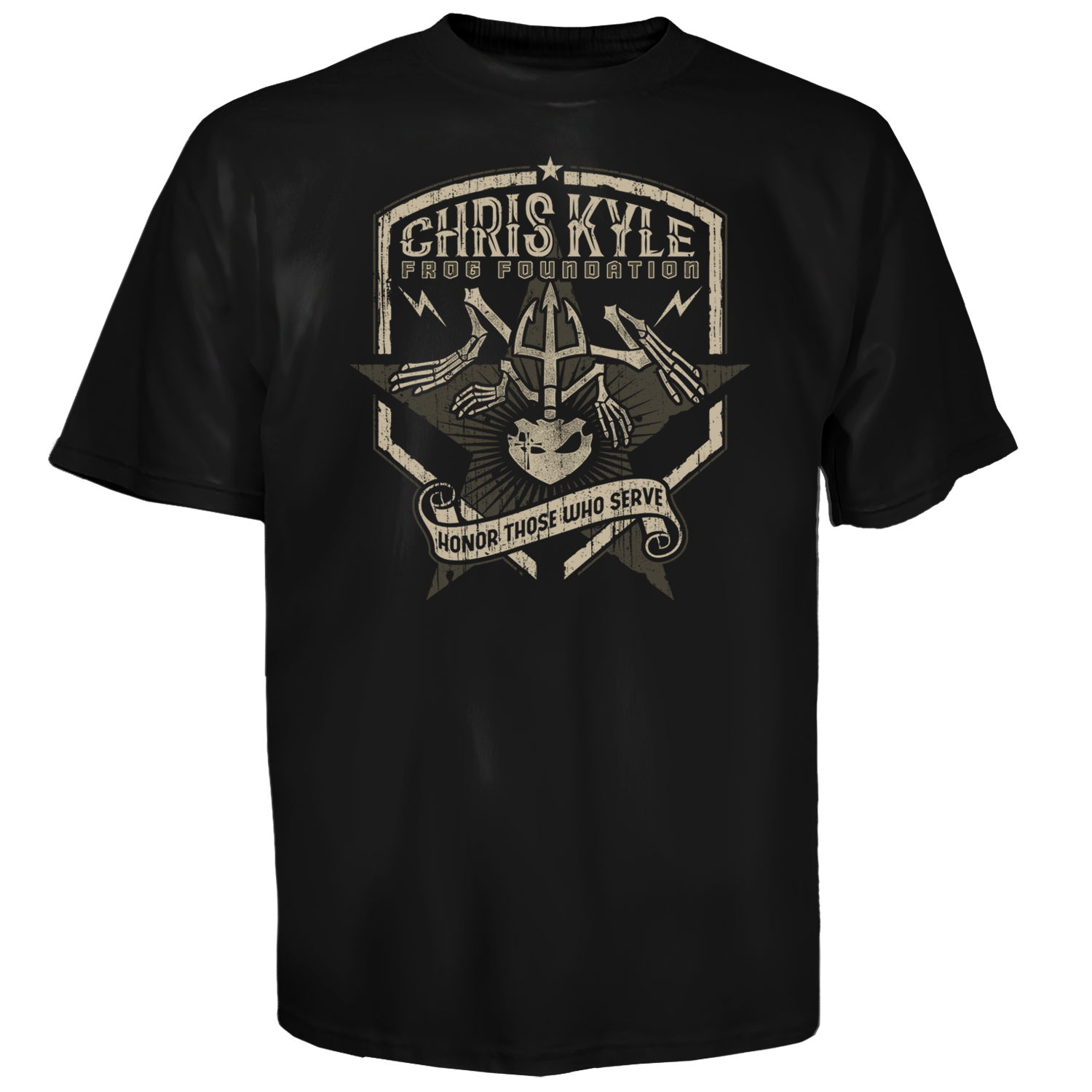 Chris Kyle Frog Foundation Patriot Logo Front Print Mens T Tee Shirt ...