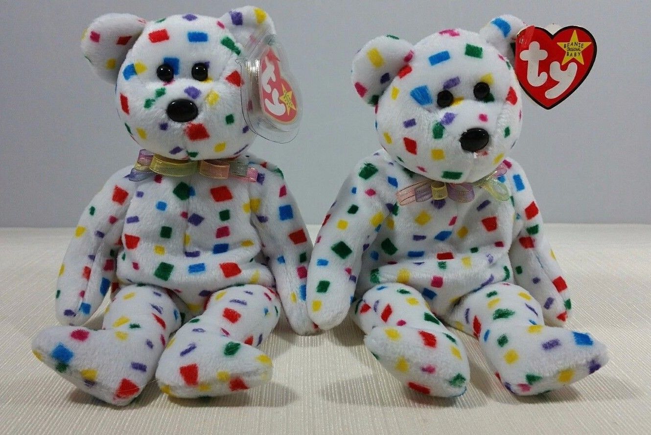 Primary image for Retired Ty Beanie Babies Original Ty 2K Bear Style Number 04262 with Errors