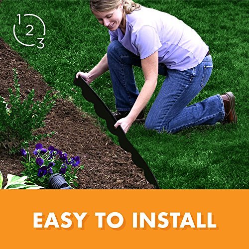 EasyFlex Dimex 2 in 1 Plastic Landscape Edging Project Kit, 4.5