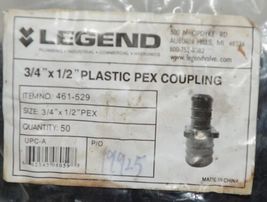 Legend 461 529 3/4 Inch By 1/2 Inch Plastic Pex Coupling Bag of 50 Pieces image 4