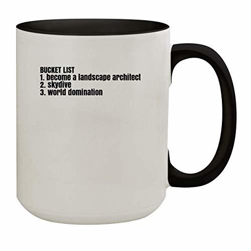 Funny Bucket List For A Landscape Architect - 15oz Colored Inside & Handle Coffe
