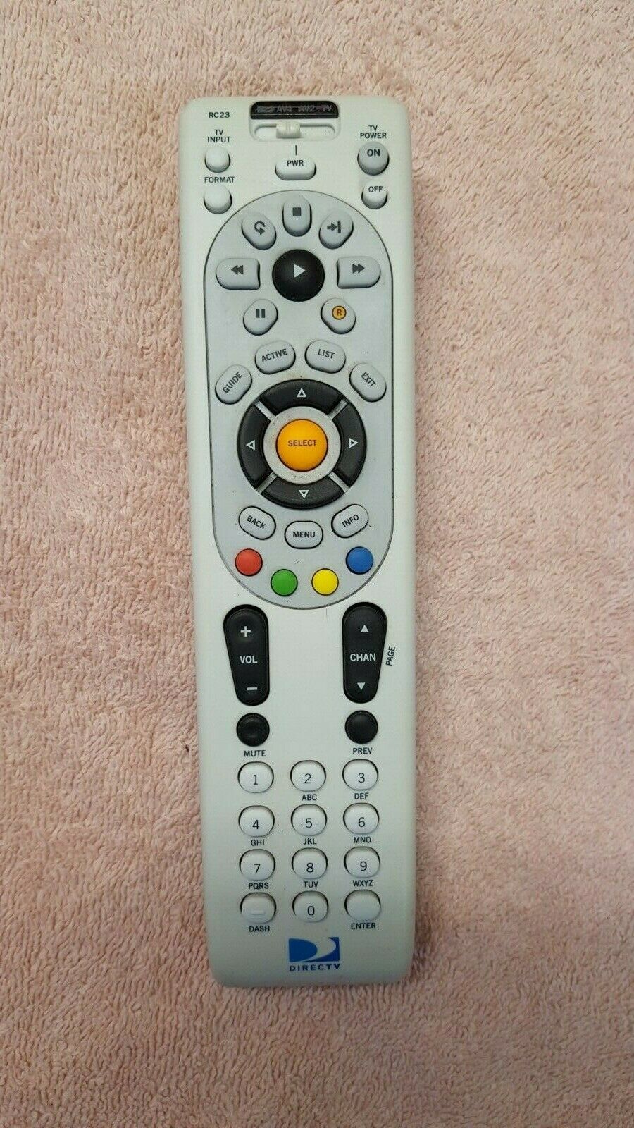 Genuine Authentic OEM DirecTV Remote Control Lot of Three (3) RC65X