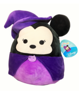 RARE Squishmallow Disney Minnie Mouse Witch Halloween NWT 16&quot; Plush Purp... - $75.00