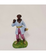 Man Shepherd Figurine Hand Painted Made in Italy  3&quot; Vintage  - $18.99