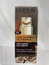 L&#39;OREAL Age Perfect Cell Renewal Anti-Aging Eye Creme Serum Dark Wrinkle... - $10.44