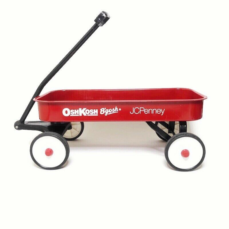 vintage radio flyer wagon with wooden rails
