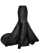BLACK Mermaid Skirt Outfit Black Mermaid Formal Skirt wiht tail Wedding Custom  image 5