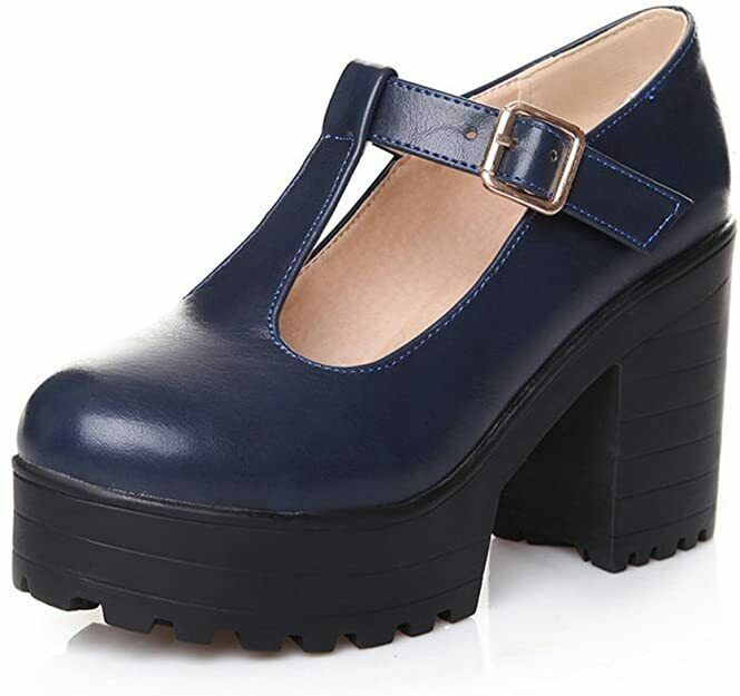 chunky t strap mary janes