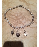 dramatic beaded three drop necklace - $24.99