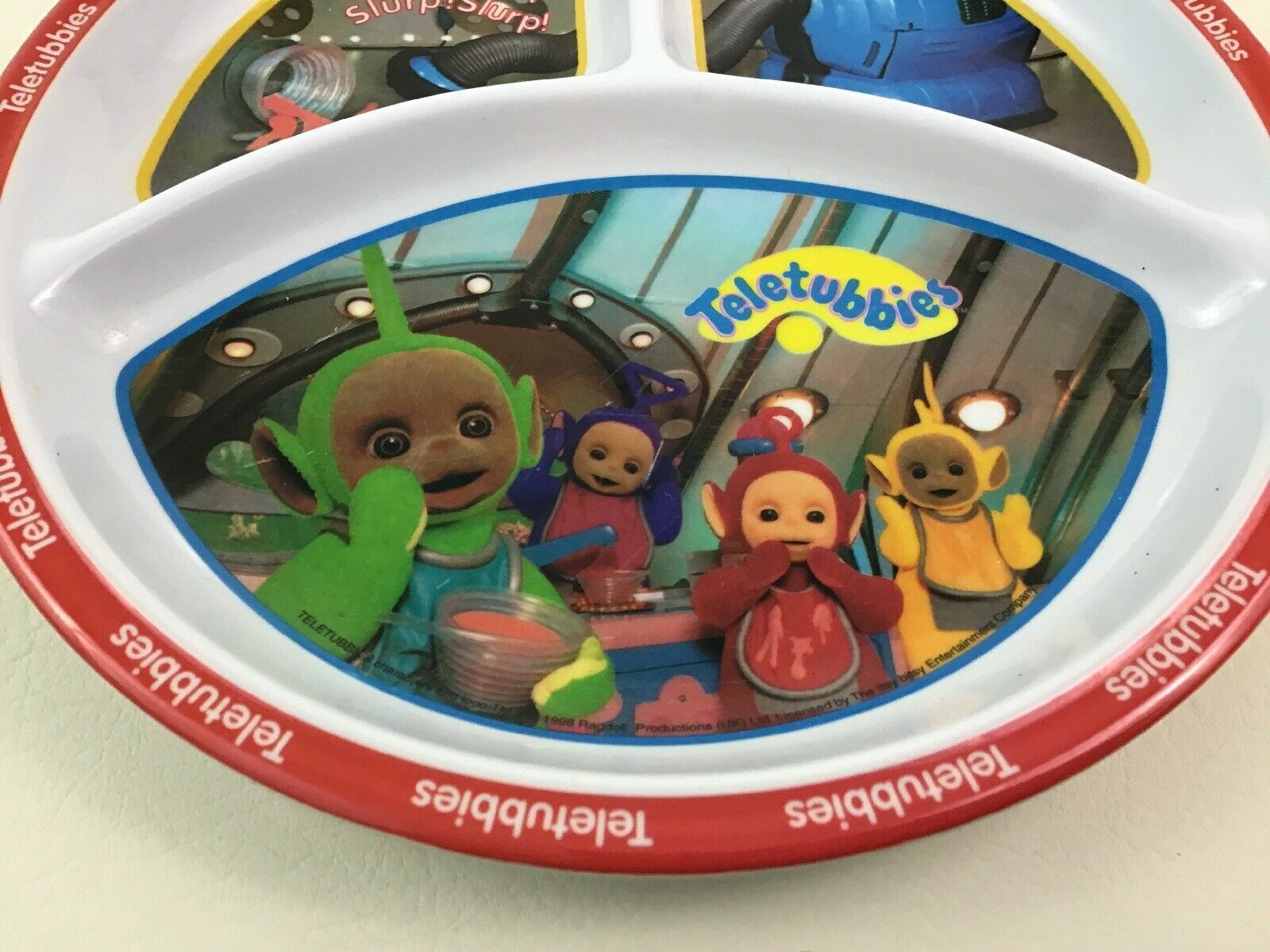 Teletubbies Plate Dinnerware Divided Melamine Noo Noo Kids Zak Designs