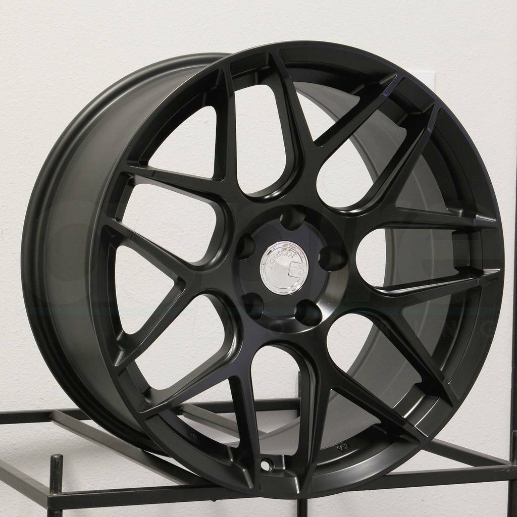 One 18x9 Aodhan LS002 LS2 5x112 30 Matte Black Wheel Rim - Wheels