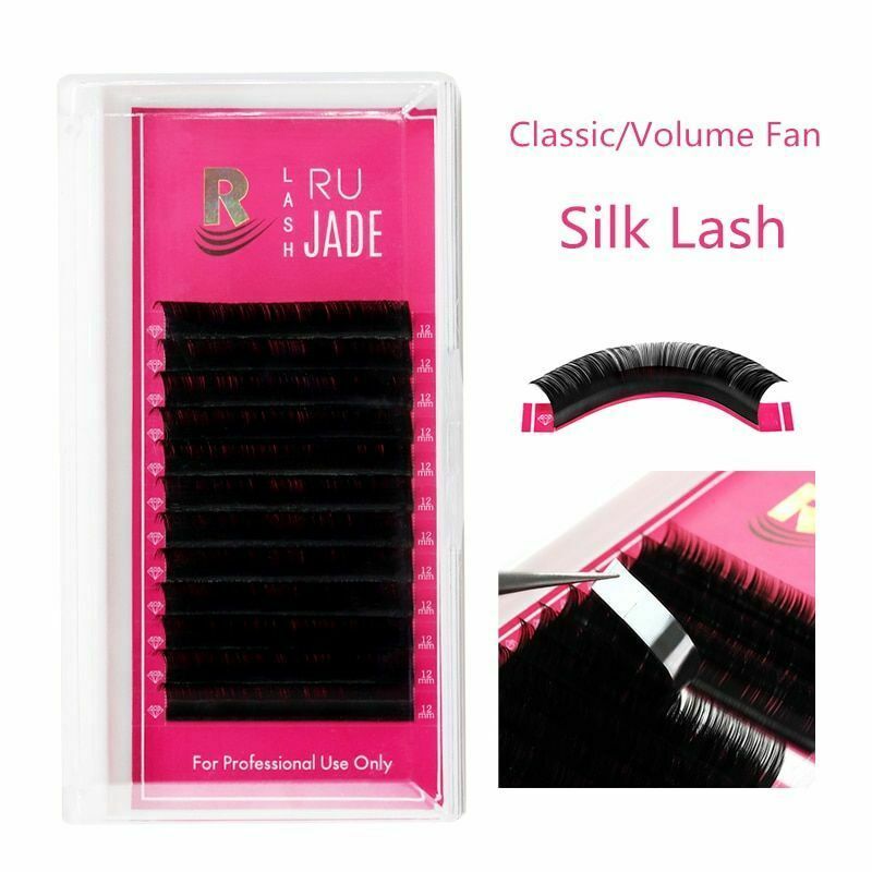 Faux Mink Eyelash Single Extension Classic Silk Eyelash Russian Volume
