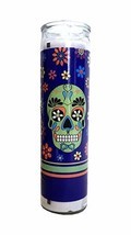 Staci19 Day of The Dead Green Skull Candle - $18.98
