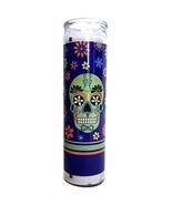 Staci19 Day of The Dead Green Skull Candle - $18.98