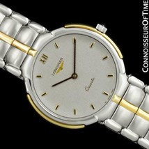 1989 LONGINES Flagship Mens Classic Ss Steel & 18K Gold Watch - Mint With Papers - $926.10