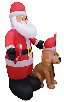 5 Foot Christmas Inflatable Dog And 40 Similar Items 5 Foot Christmas Inflatable Dog Puppy Lighted Used Yard Decoration