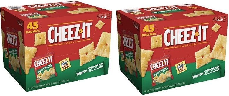 Kellogg's Cheez-it Crackers White Cheddar Snack 1.5 oz Pk 90 Packs FREE SHIPPING - $46.04