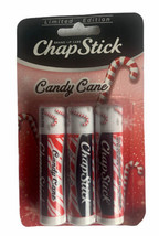 ChapStick 3 piece lot Candy Cane Lip Balm, great price &amp; scent! Hard to ... - $9.89